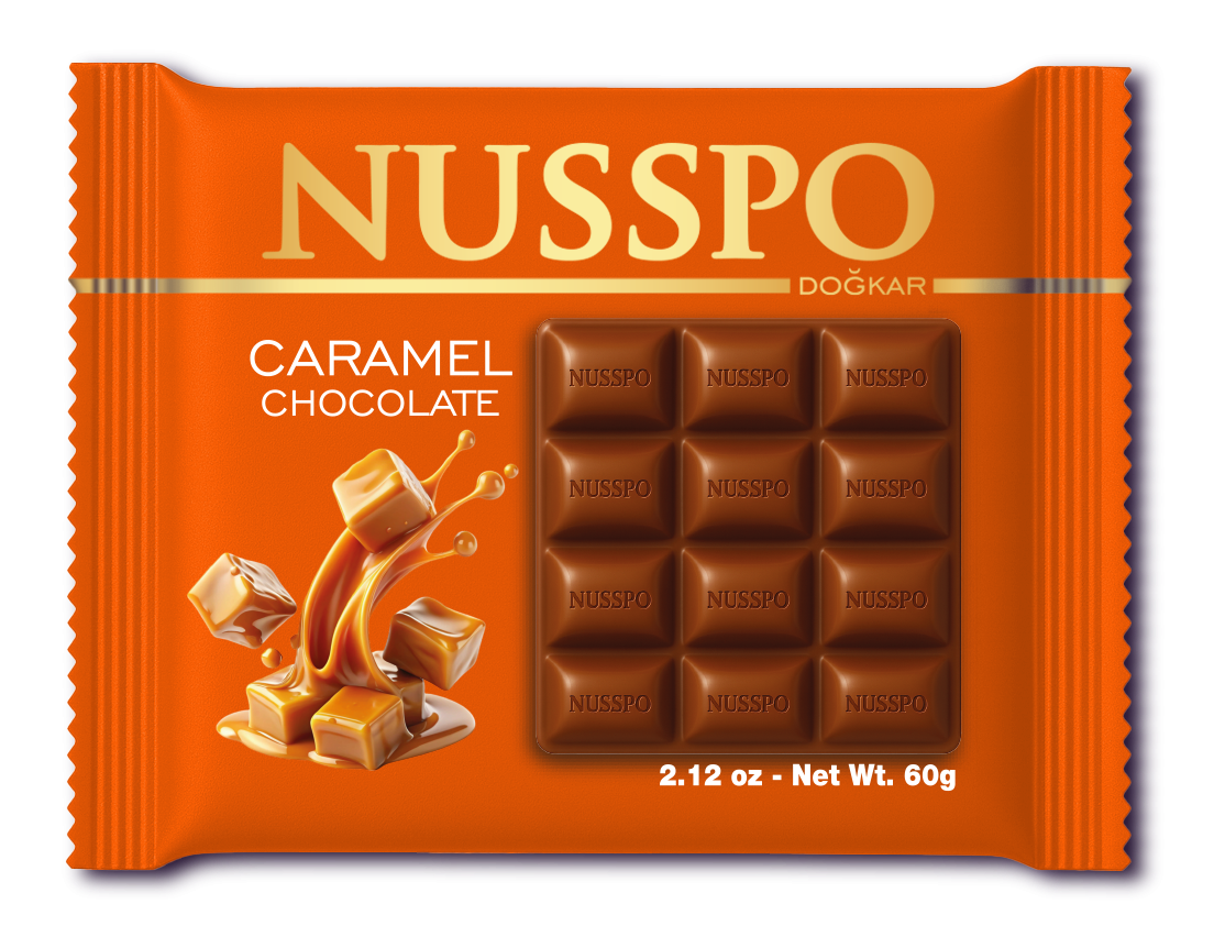 60g Karamel Tablet Çikolata